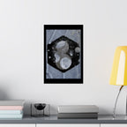 Abstract Geometric Hexagon Poster — Matte Vertical Wall Art