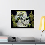 Abstract Green Algae Matte Poster — Botanical Ocean Wall Art (Horizontal)