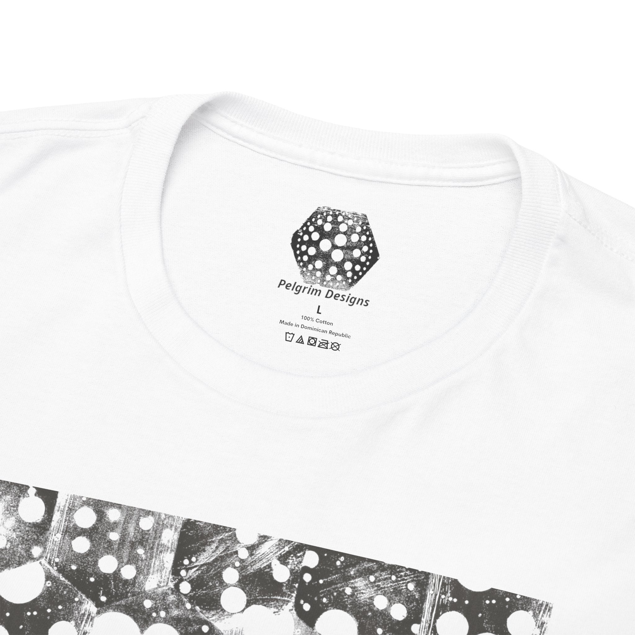 Hex Moon Graphic Tee — Distressed Space Cheese Vintage Astronomy T-Shirt