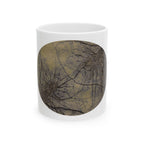 Organic Abstract Forest Mug — Earth-Toned Nature Art Cup