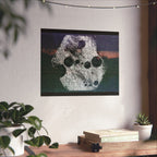 Abstract Cosmic Matte Poster — Surreal Moon Phases Wall Art