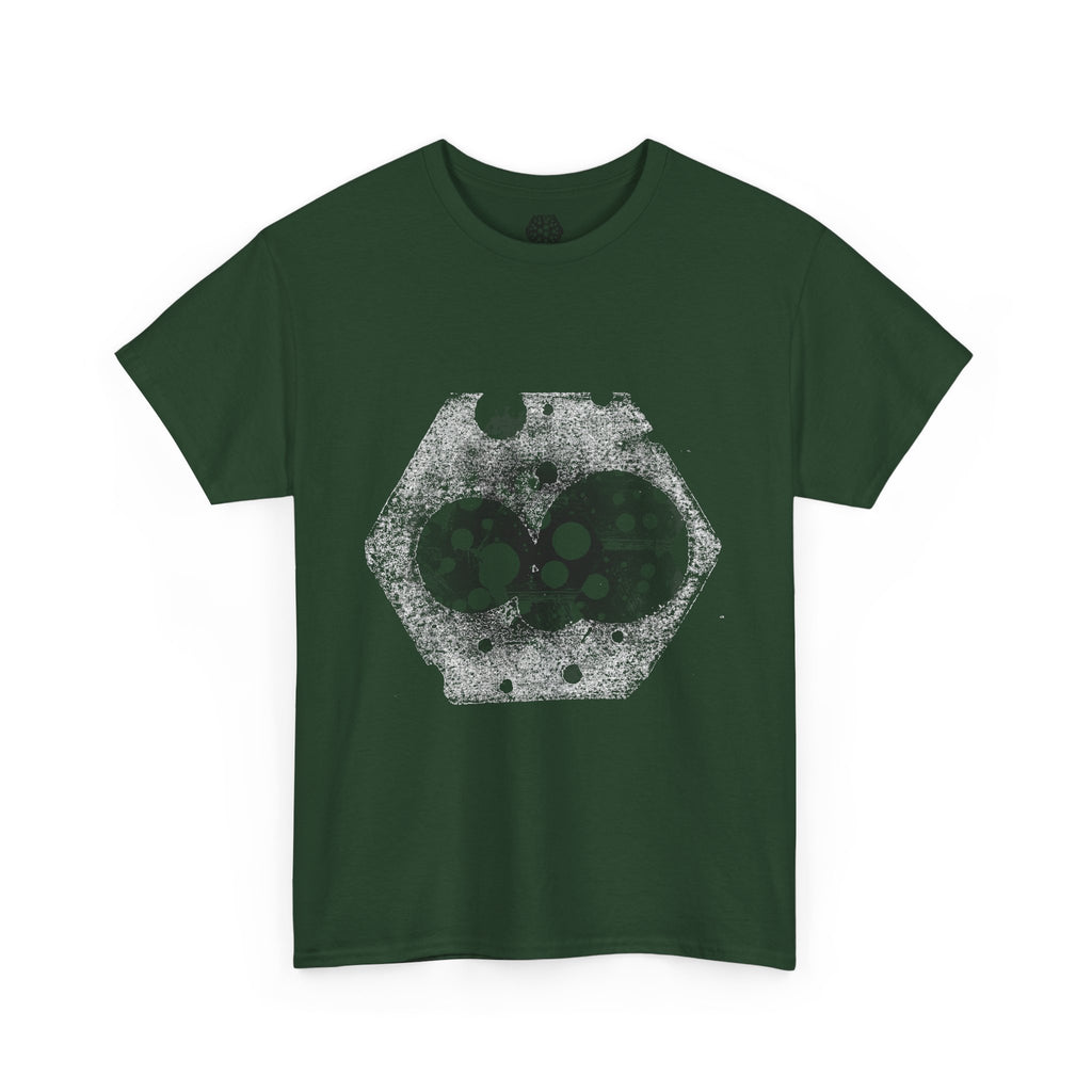 Hex Moon Graphic Tee Design Hex27 — Distressed Space Cheese Vintage Astronomy T-Shirt