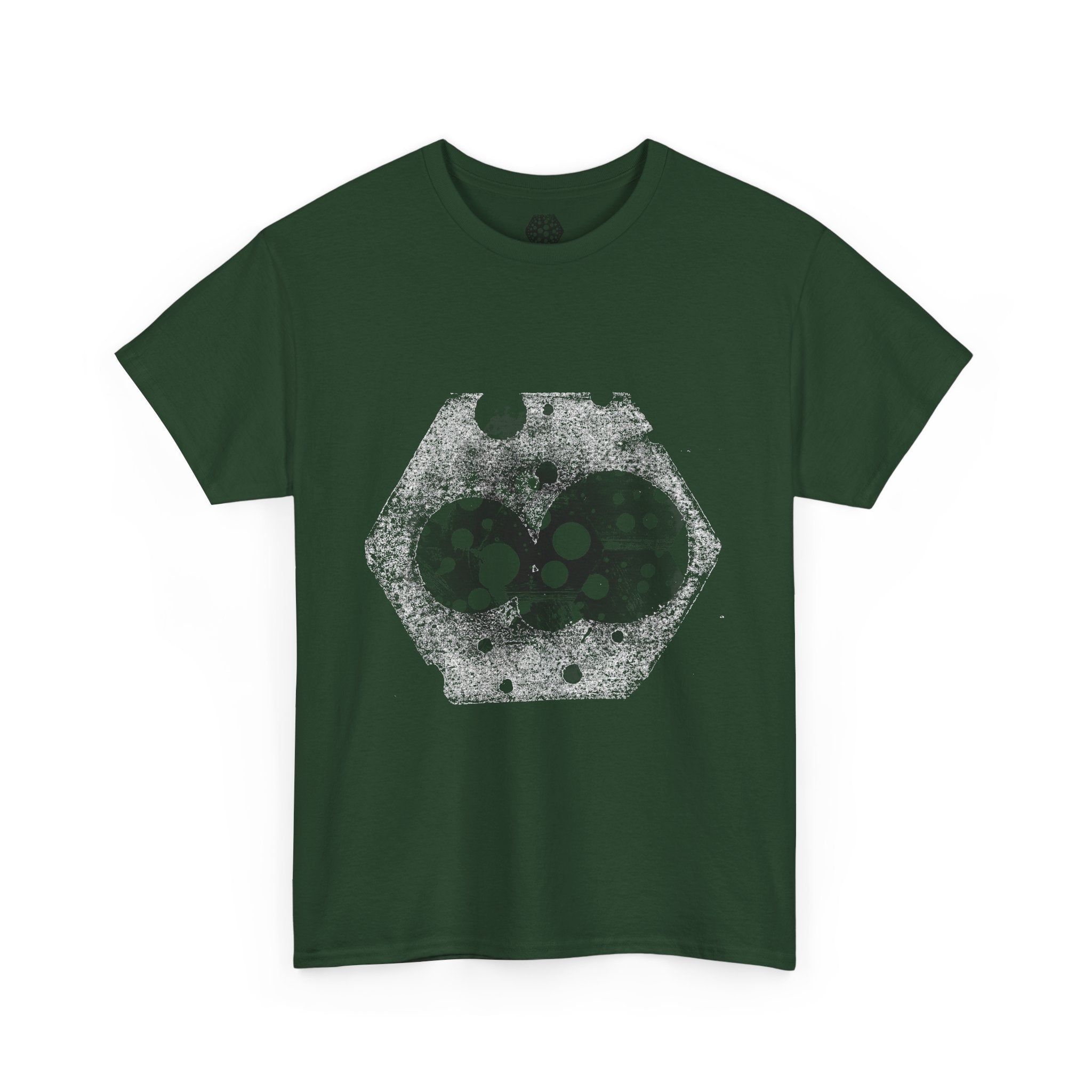 Hex Moon Graphic Tee — Distressed Space Cheese Vintage Astronomy T-Shirt