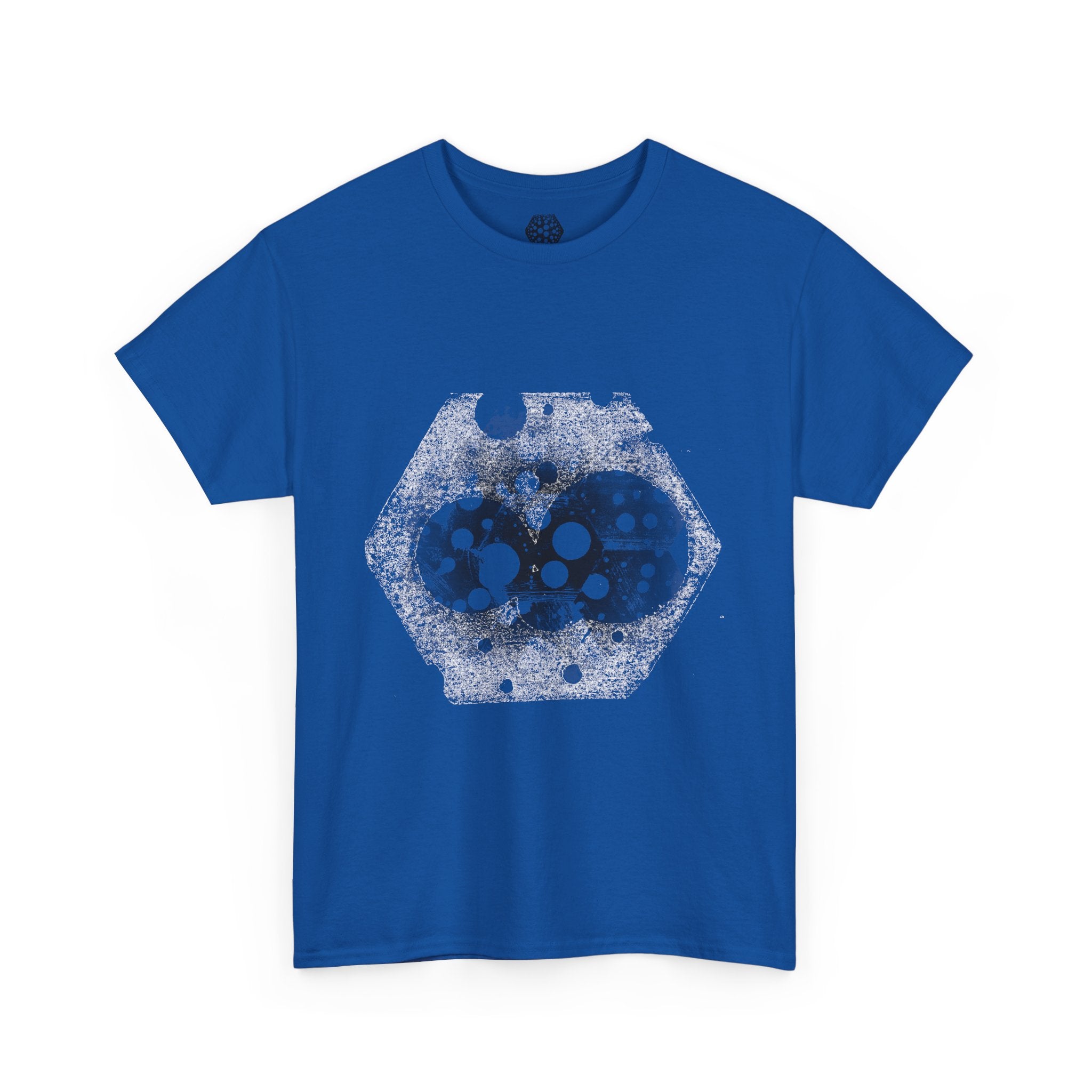 Hex Moon Graphic Tee — Distressed Space Cheese Vintage Astronomy T-Shirt