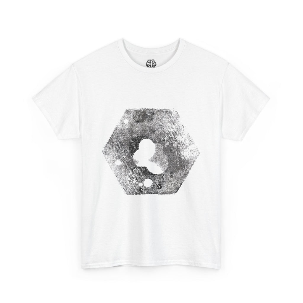 Hex Moon Graphic Tee Design Hex18 — Distressed Space Cheese Vintage Astronomy T-Shirt