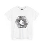 Hex Moon Graphic Tee Design Hex18 — Distressed Space Cheese Vintage Astronomy T-Shirt