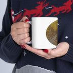 Rustieke keramische mok met herfstboommotief — Koffiekopje geïnspireerd op de natuur - nr. 37 