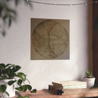 Abstract Earth Tone Circle Art Poster — Minimalist Geometric Wall Print