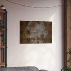 Matte horizontale poster — Kunstprint van een gotisch plafond 