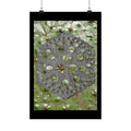 Geometric Hexagon Pattern Matte Poster | Botanical Leaf Texture