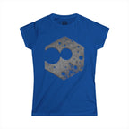Women's Tee — Abstract Hexagon Moon Graphic T-Shirt