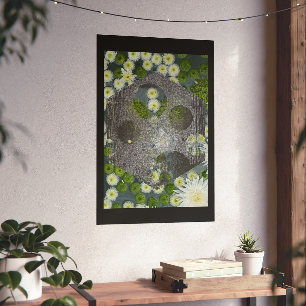 Floral Abstract Matte Poster — Botanical Abstract Art Print (Vertical)