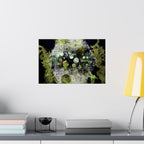 Abstract Green Geometry Matte Poster — Horizontal Wall Art