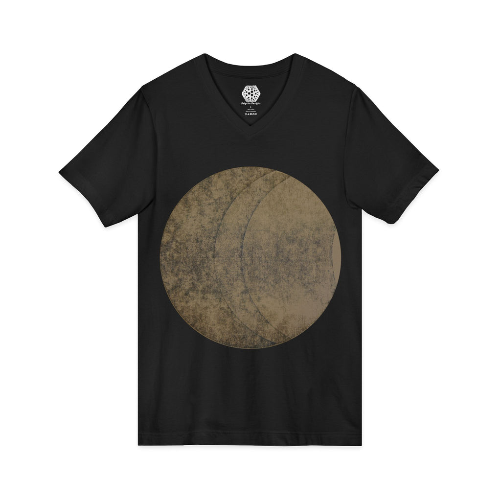 Vintage Moon Phase V-Neck Tee