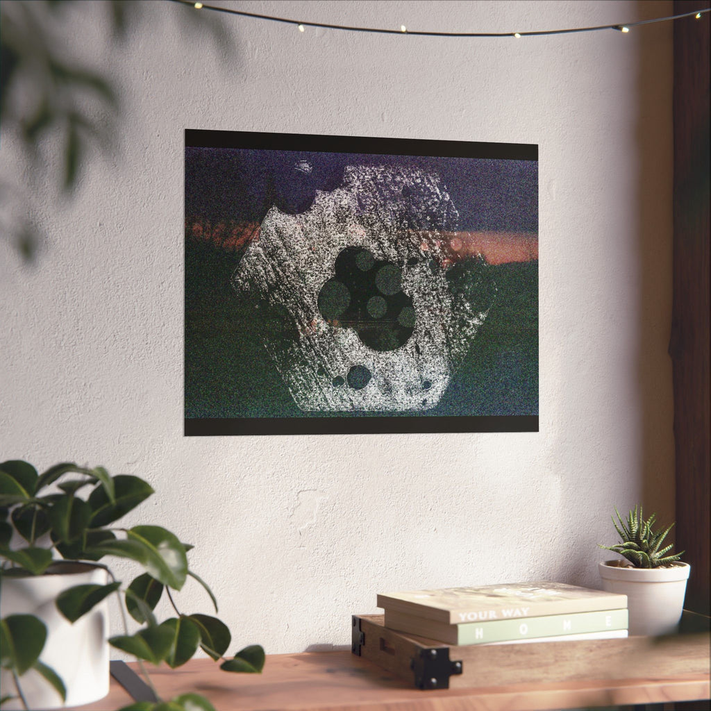 Abstract Grainy Landscape Poster — Matte Horizontal Art Print