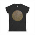 Vintage Moon Graphic Tee — Women's Celestial Circle Shirt