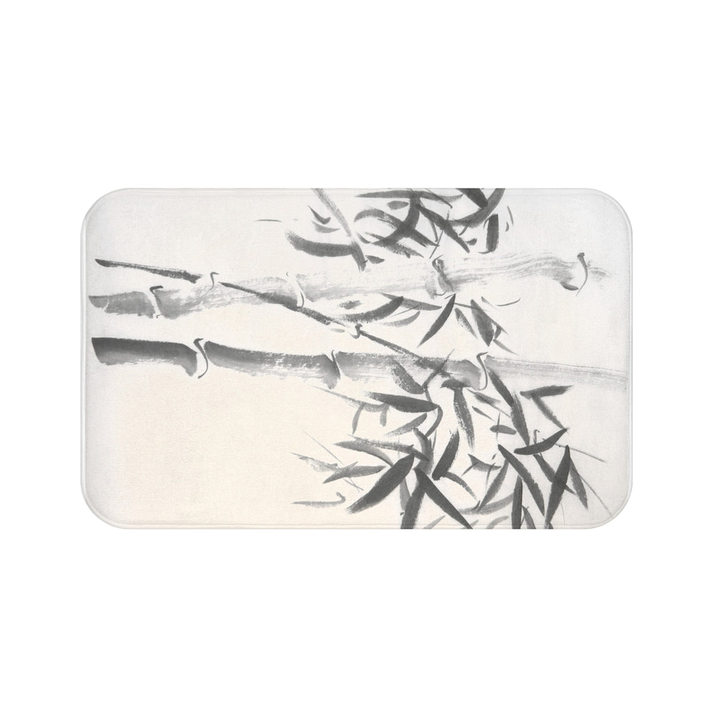 Zen Bamboo Bath Mat – Minimalist Japanese-Inspired Bathroom Rug