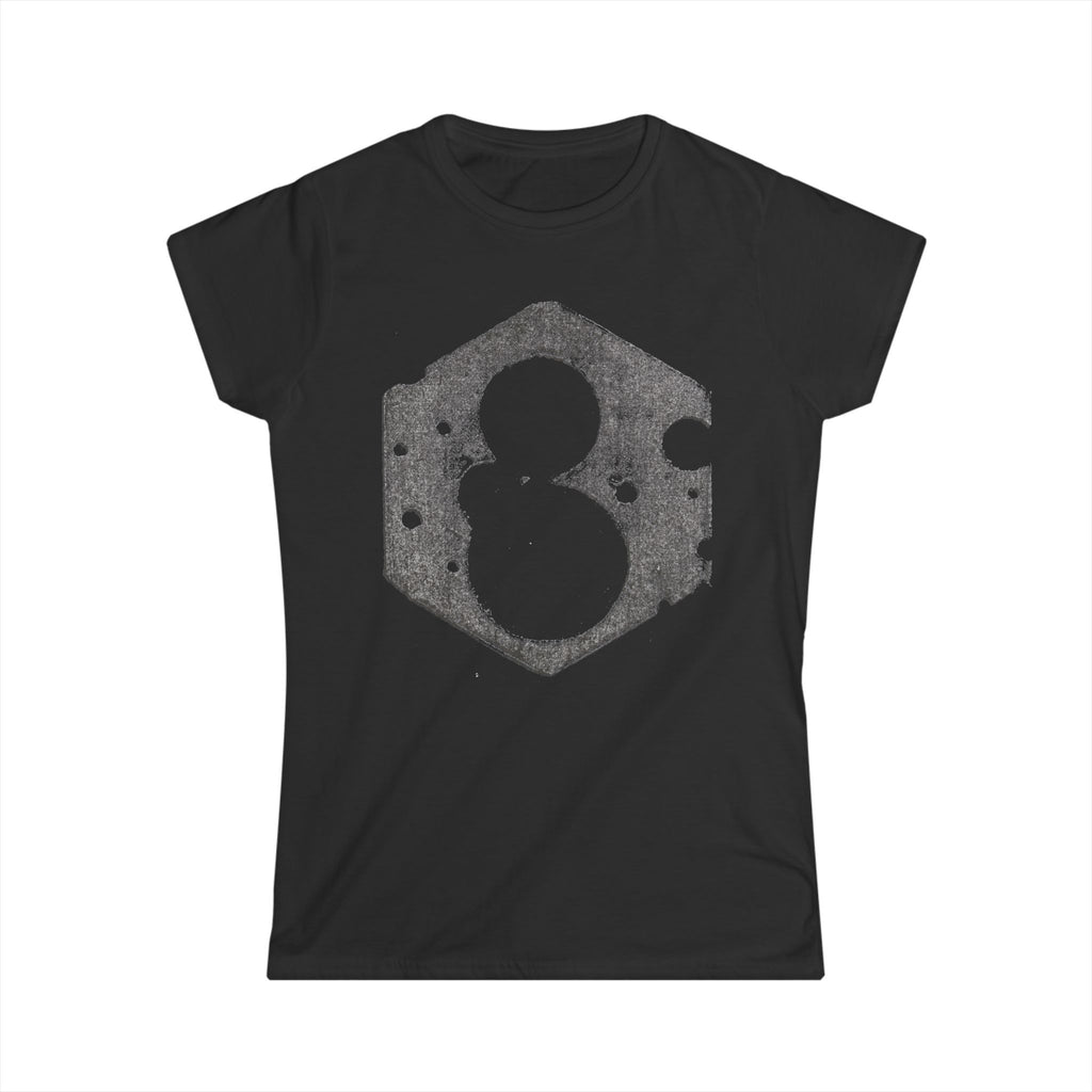 Snowman Hexagon Graphic Tee — Women's Winter Holiday Shirt