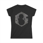 Snowman Hexagon Graphic Tee — Women's Winter Holiday Shirt