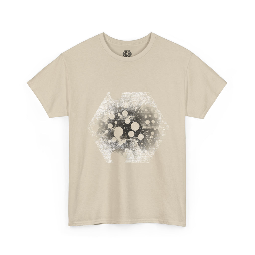 Hex Moon Graphic Tee Design Hex30 — Distressed Space Cheese Vintage Astronomy T-Shirt