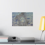 Abstracte oceaantextuur poster | Matte horizontale poster 