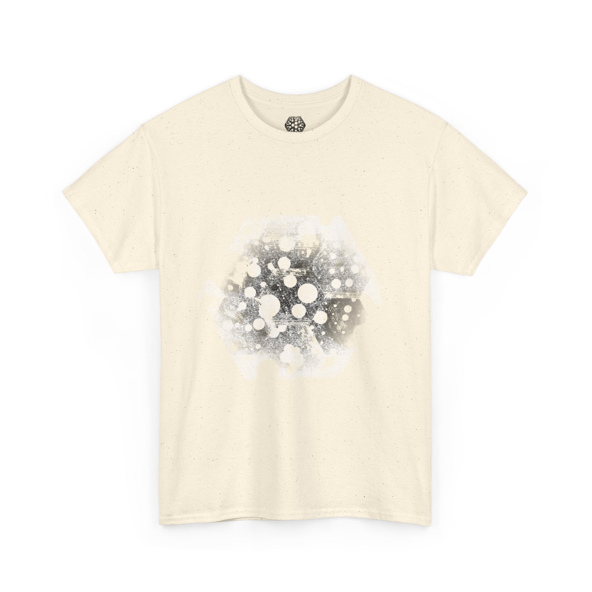 Hex Moon Graphic Tee — Distressed Space Cheese Vintage Astronomy T-Shirt