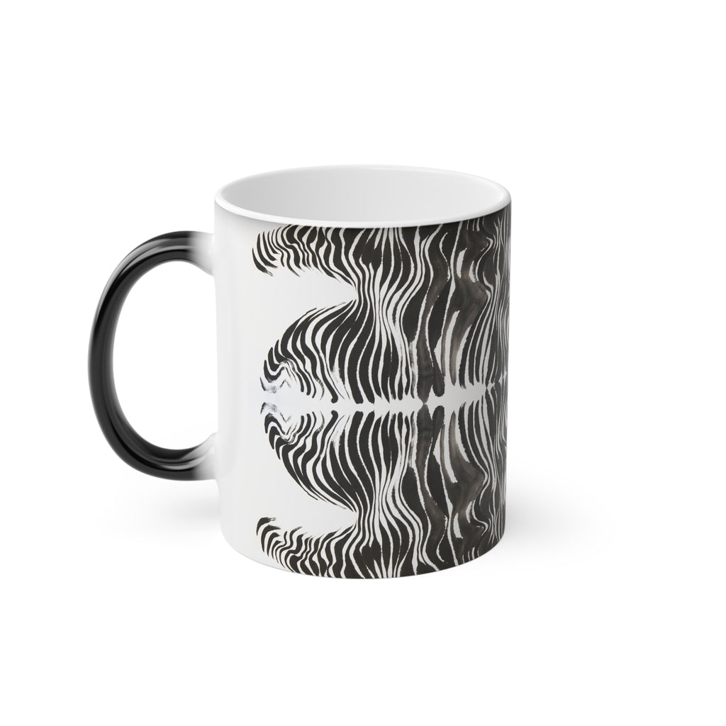 Magic Mug — Green Moon Tree Silhouette Color-Changing Coffee Mug