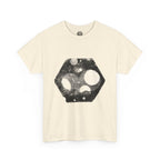Hex Moon Graphic Tee Design Hex19 — Distressed Space Cheese Vintage Astronomy T-Shirt