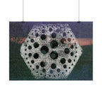bstract Geometric Moon Poster — Horizontal Art Print