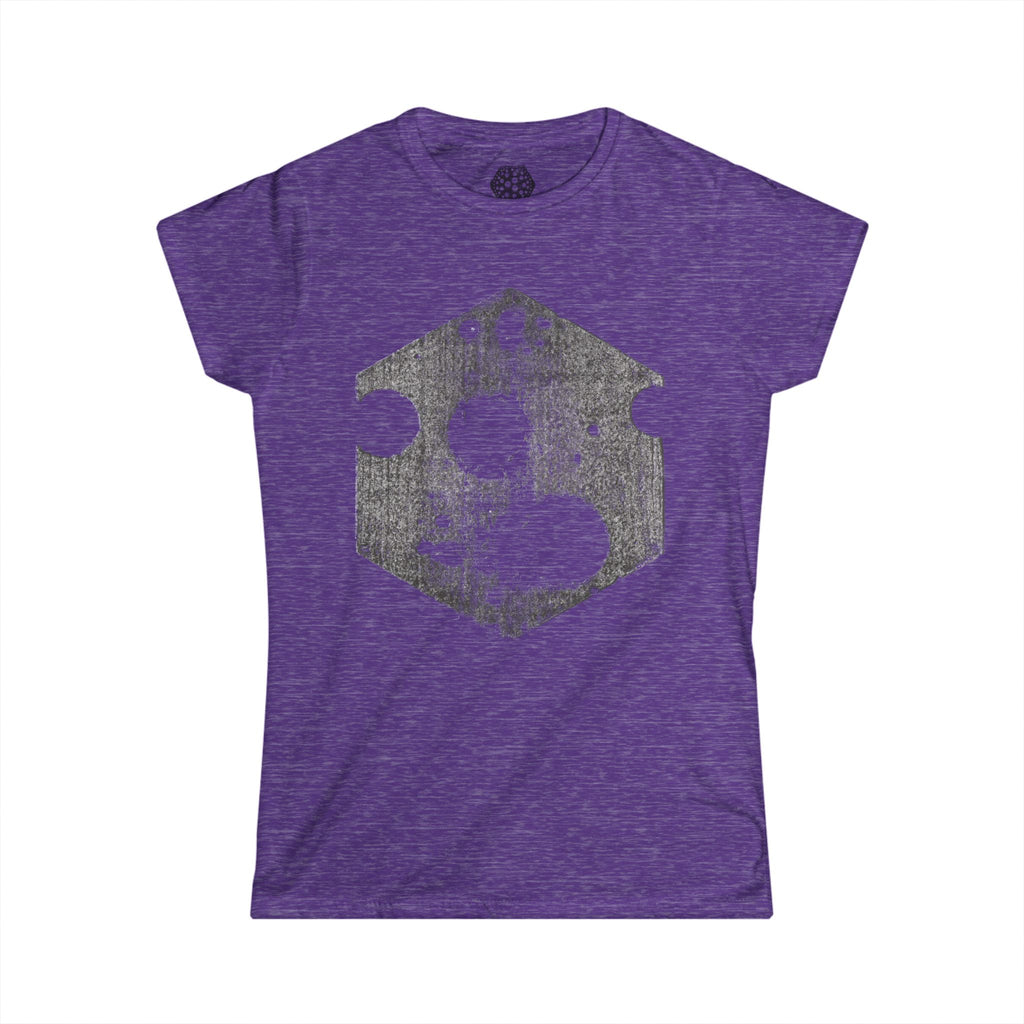 Women's T-Shirt — Distressed Hexagon Cheese Graphic Tee