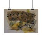 Abstract Botanical Poster — Layered Butterfly Wing Art Print