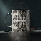 Magic Mug — Green Moon Tree Silhouette Color-Changing Coffee Mug