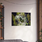 Abstracte natuurcollage, matte horizontale poster 
