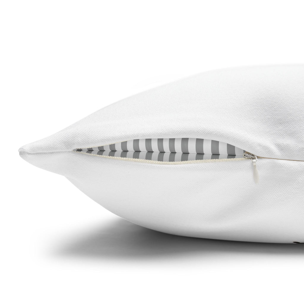 Feather Brushstroke Decorative Pillowcase — Minimal Zen Accent Cushion