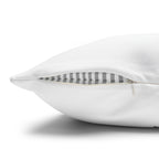 Feather Brushstroke Decorative Pillowcase — Minimal Zen Accent Cushion