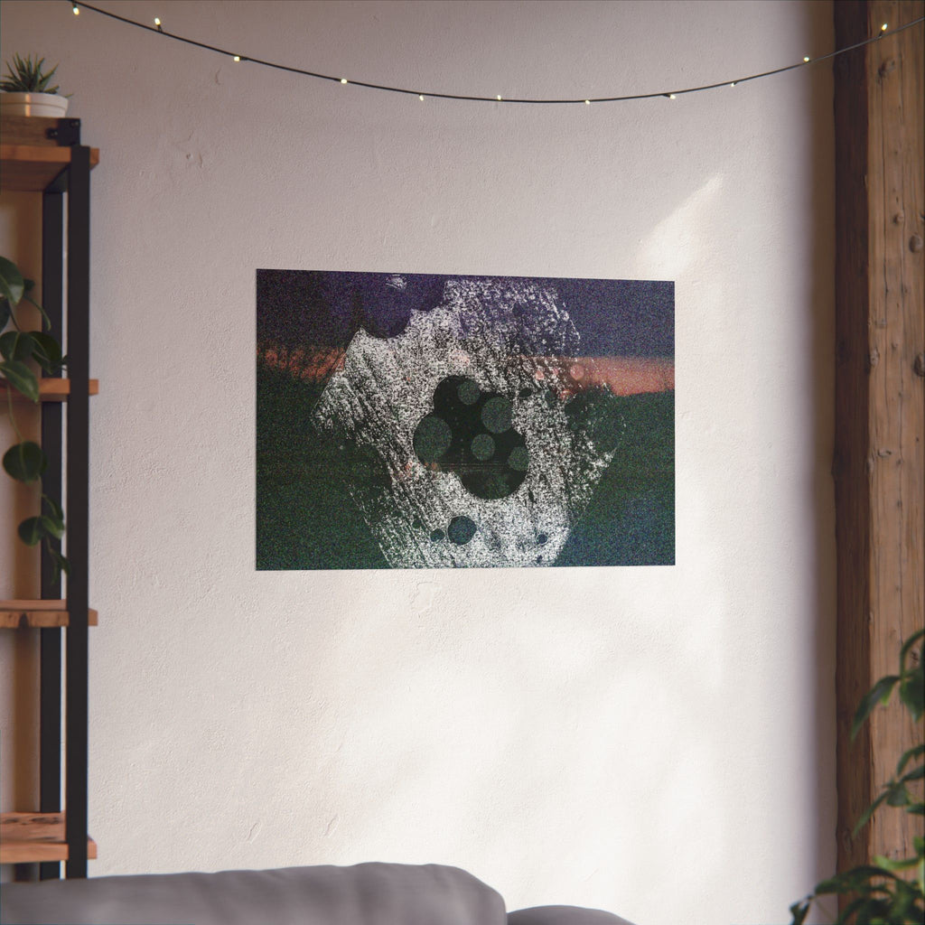 Abstract Grainy Landscape Poster — Matte Horizontal Art Print
