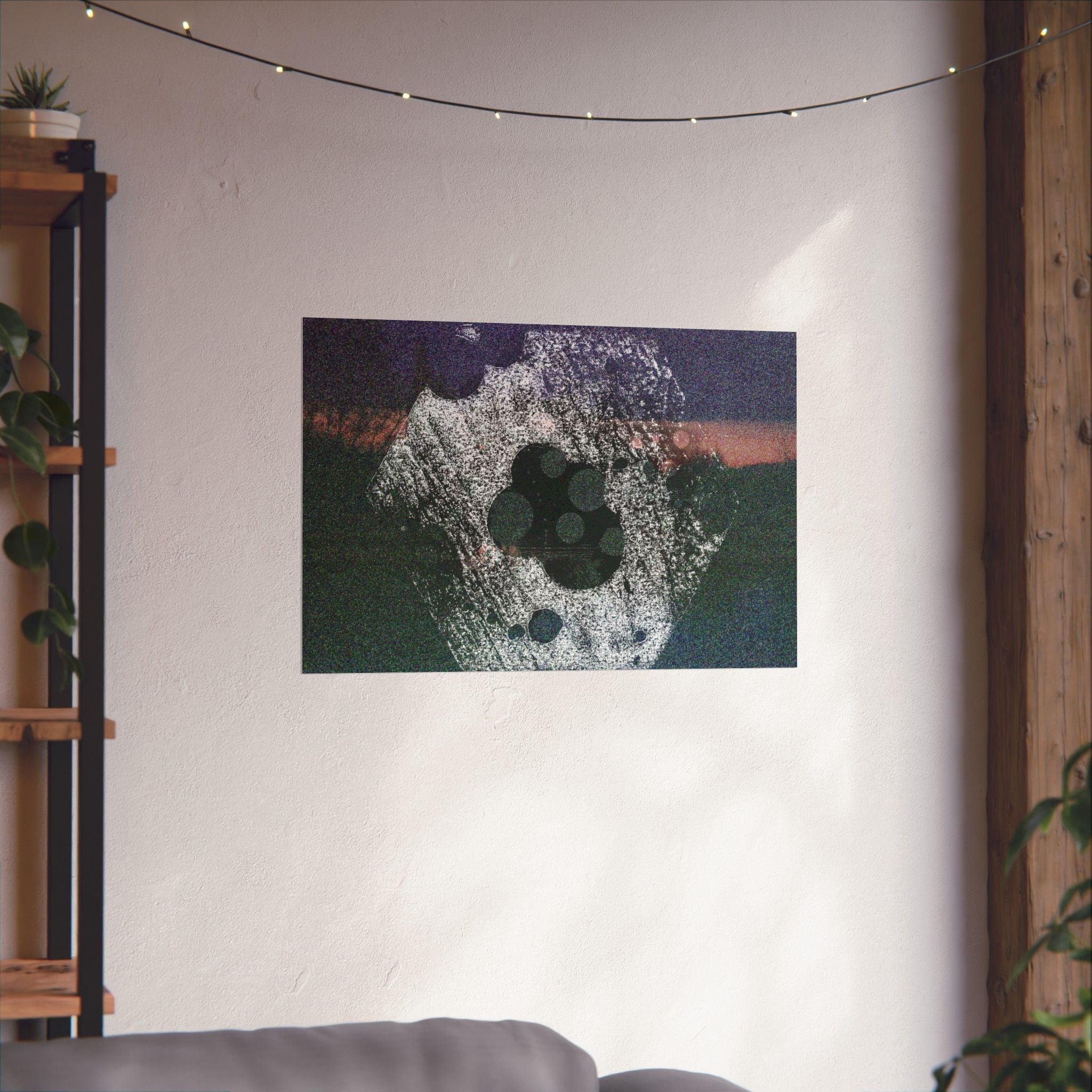 Abstract Grainy Landscape Poster — Matte Horizontal Art Print
