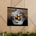 Abstract Hexagon Sunset Matte Horizontal Poster