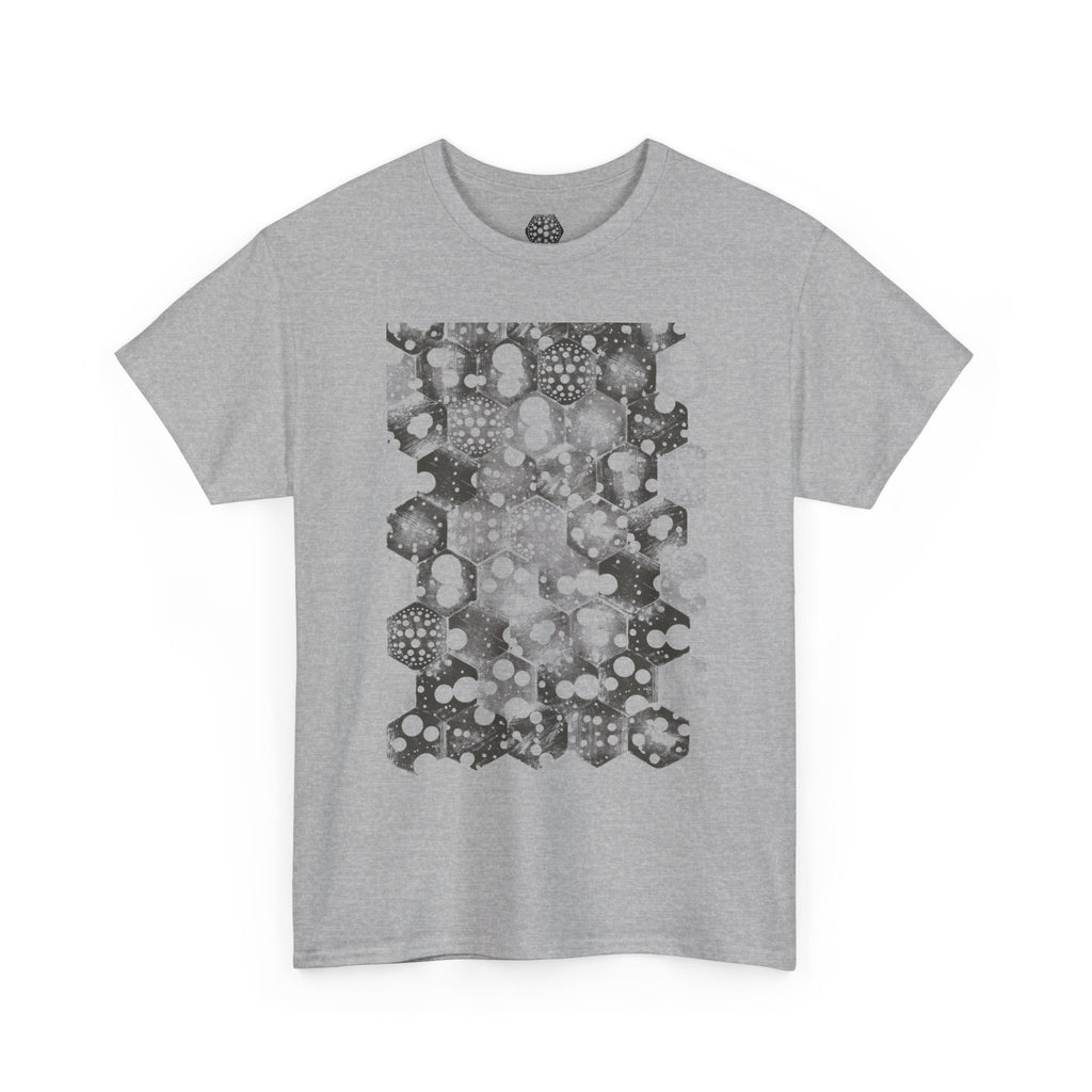 Hex Moon Graphic Tee — Distressed Space Cheese Vintage Astronomy T-Shirt