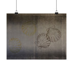 Seashell Matte Poster — Vintage Coastal Wall Art