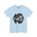 Hex Moon Graphic Tee Design Hex21 — Distressed Space Cheese Vintage Astronomy T-Shirt