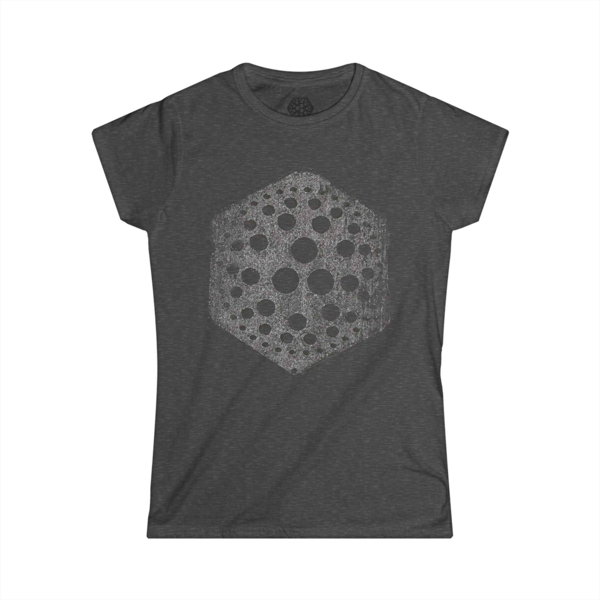 Hexagon Sea Urchin Tee — Vintage Dot Shell Graphic Dames T-shirt 