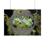 Abstracte poster met organische textuur | Horizontale wanddecoratie, geïnspireerd op de natuur 