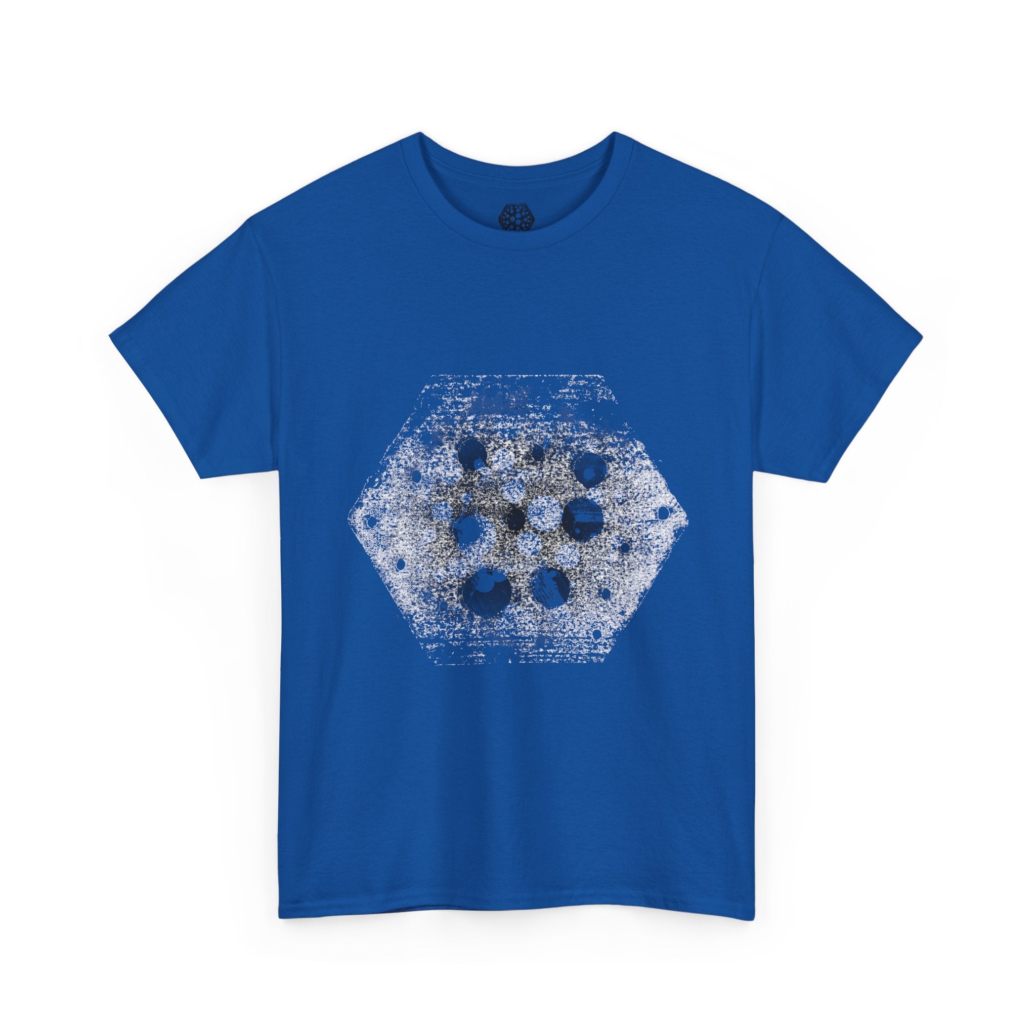 Hex Moon Graphic Tee — Distressed Space Cheese Vintage Astronomy T-Shirt