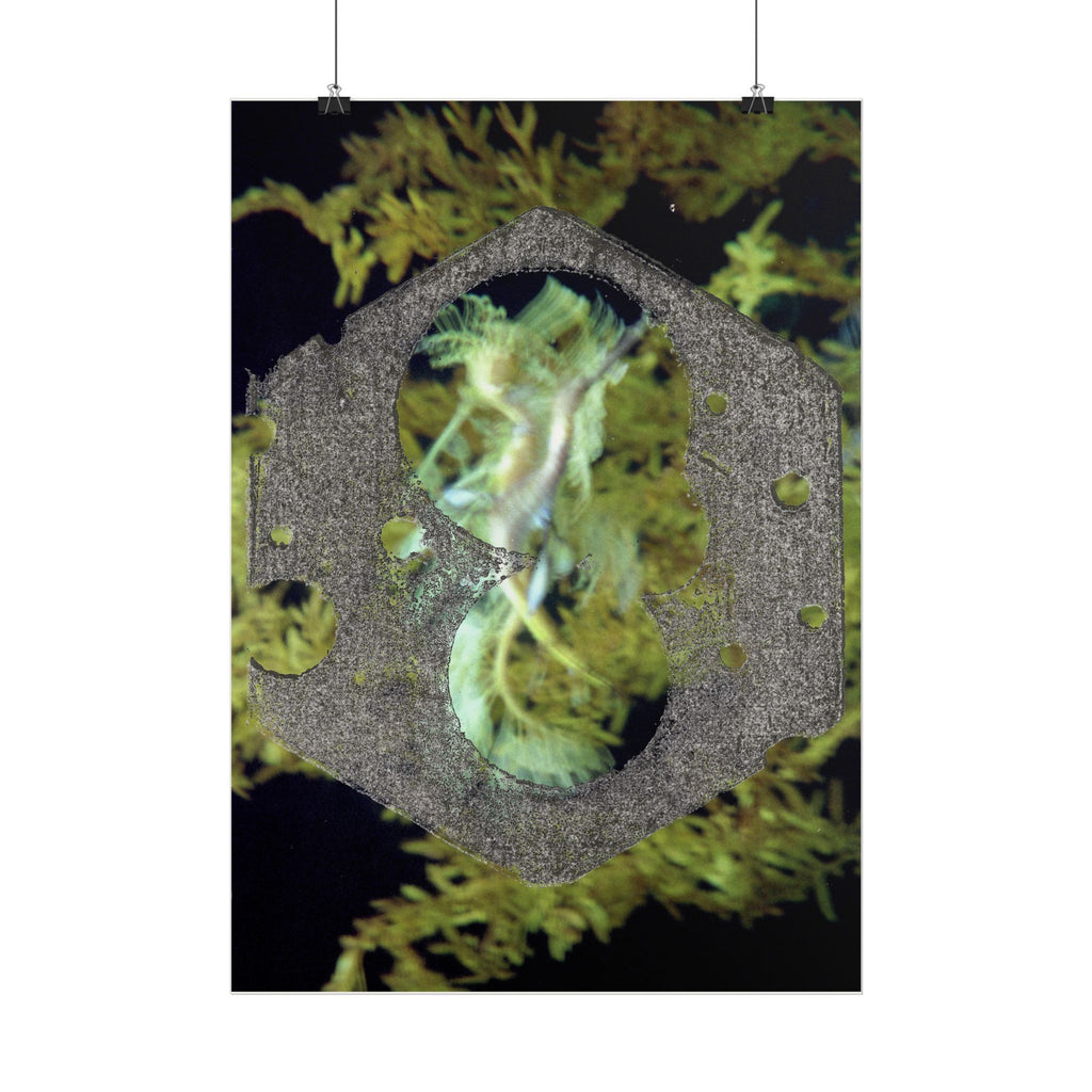 Abstract Hex Ring Poster | Vertical Art Print