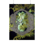 Abstract Hex Ring Poster | Vertical Art Print