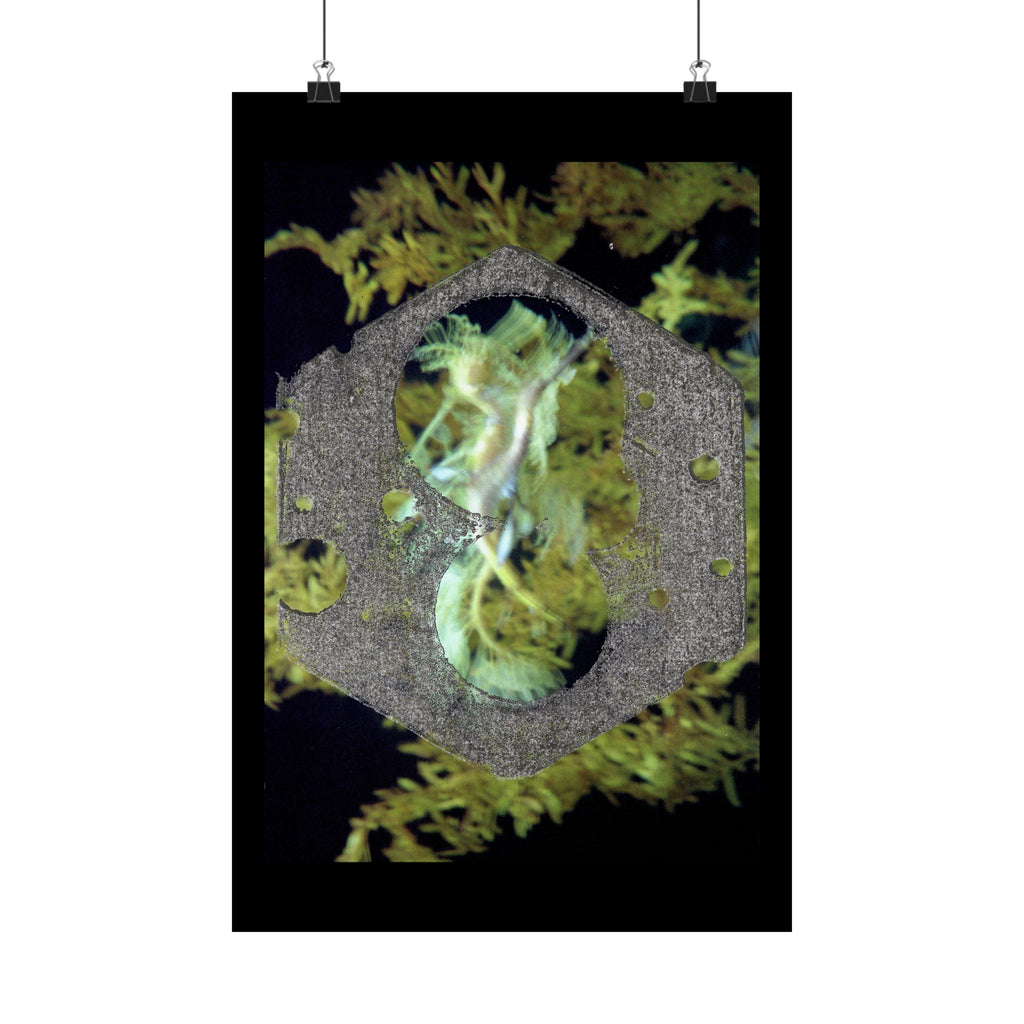 Abstract Hex Ring Poster | Matte Vertical Art Print