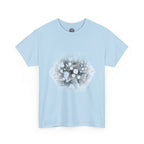 Hex Moon Graphic Tee Design Hex33 — Distressed Space Cheese Vintage Astronomy T-Shirt