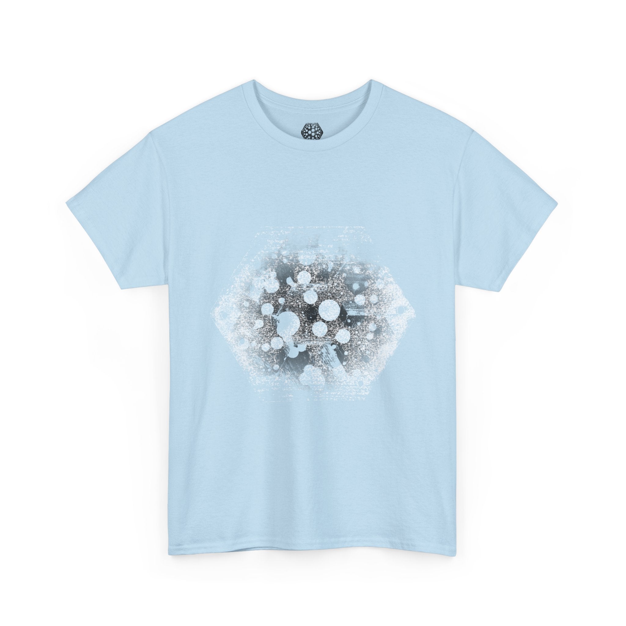 Hex Moon Graphic Tee — Distressed Space Cheese Vintage Astronomy T-Shirt