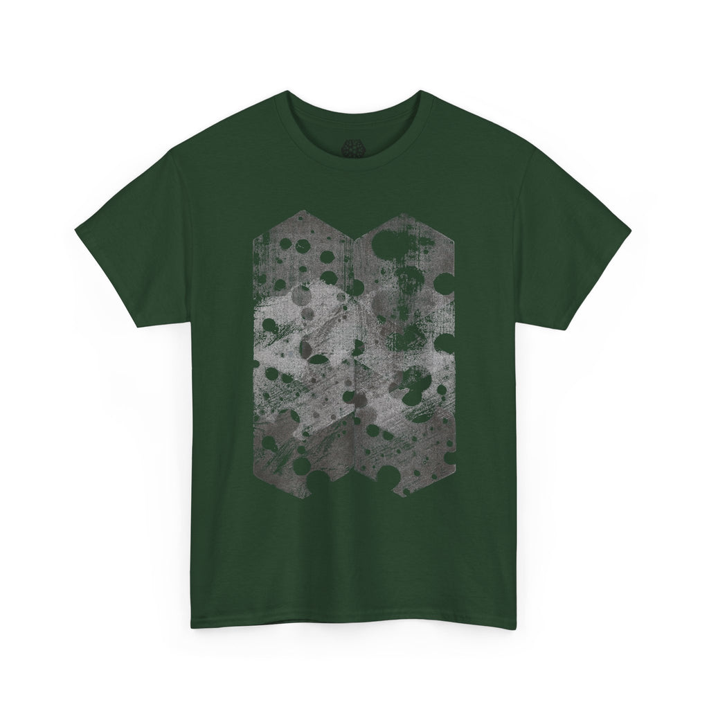 Hex Moon Graphic Tee — Distressed Space Cheese Vintage Astronomy T-Shirt